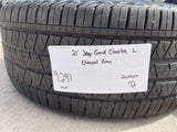 21" Jeep Grand Cherokee L OEM wheels rims 9291 Durango tires CONTINENTAL Texas Truck Tire