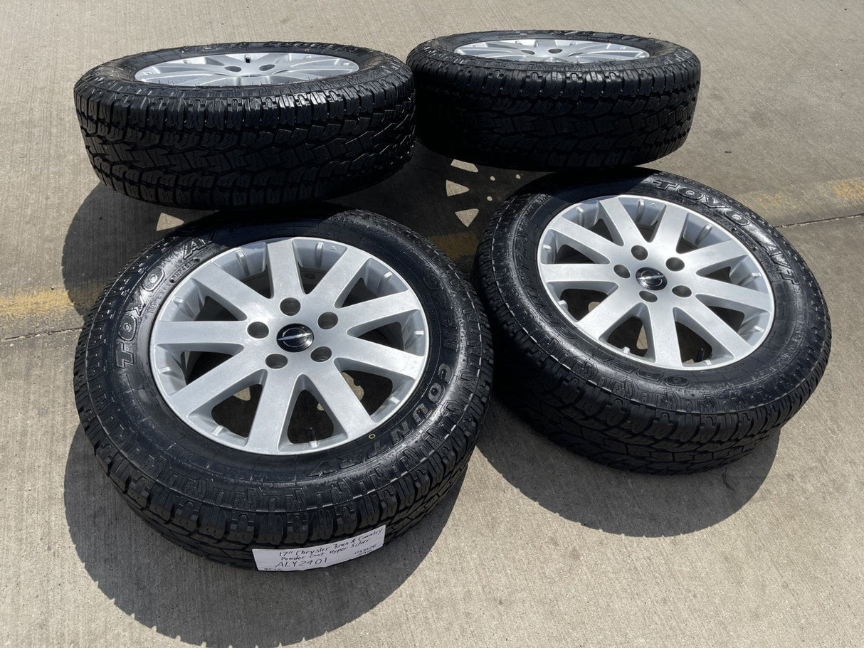 17" Jeep Grand Cherokee OEM wheels rims 2401 tires 2012 2015 2018 DISCOUNTED Texas Truck Tire
