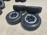 17" GMC Sierra Chevy Silverado OEM Beadlock wheels rims Canyon FALKEN A/T3 NEW Texas Truck Tire