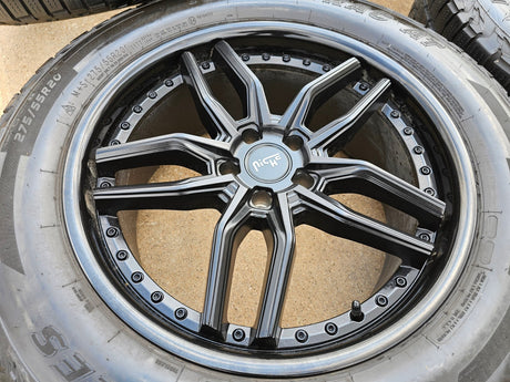 20" 20x9 NICHE Methos M194 Jeep Wrangler wheels rims 5x114.3 5x4.5 Texas Truck Tire