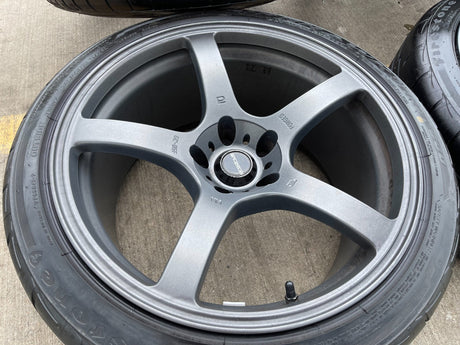 18" Prodrive GC05F wheels rims Mustang Accord Camry 5x114.3 5x4.5 Firehawk tires Texas Truck Tire