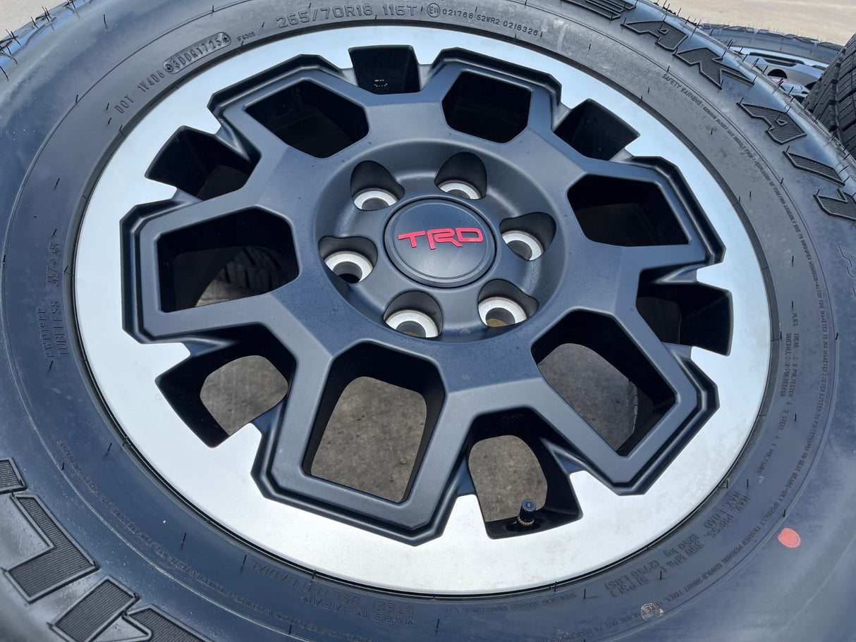 18" Toyota Tacoma 4Runner TRD OEM 94199 wheels rims tires 2024 2025 2026 NEW Texas Truck Tire
