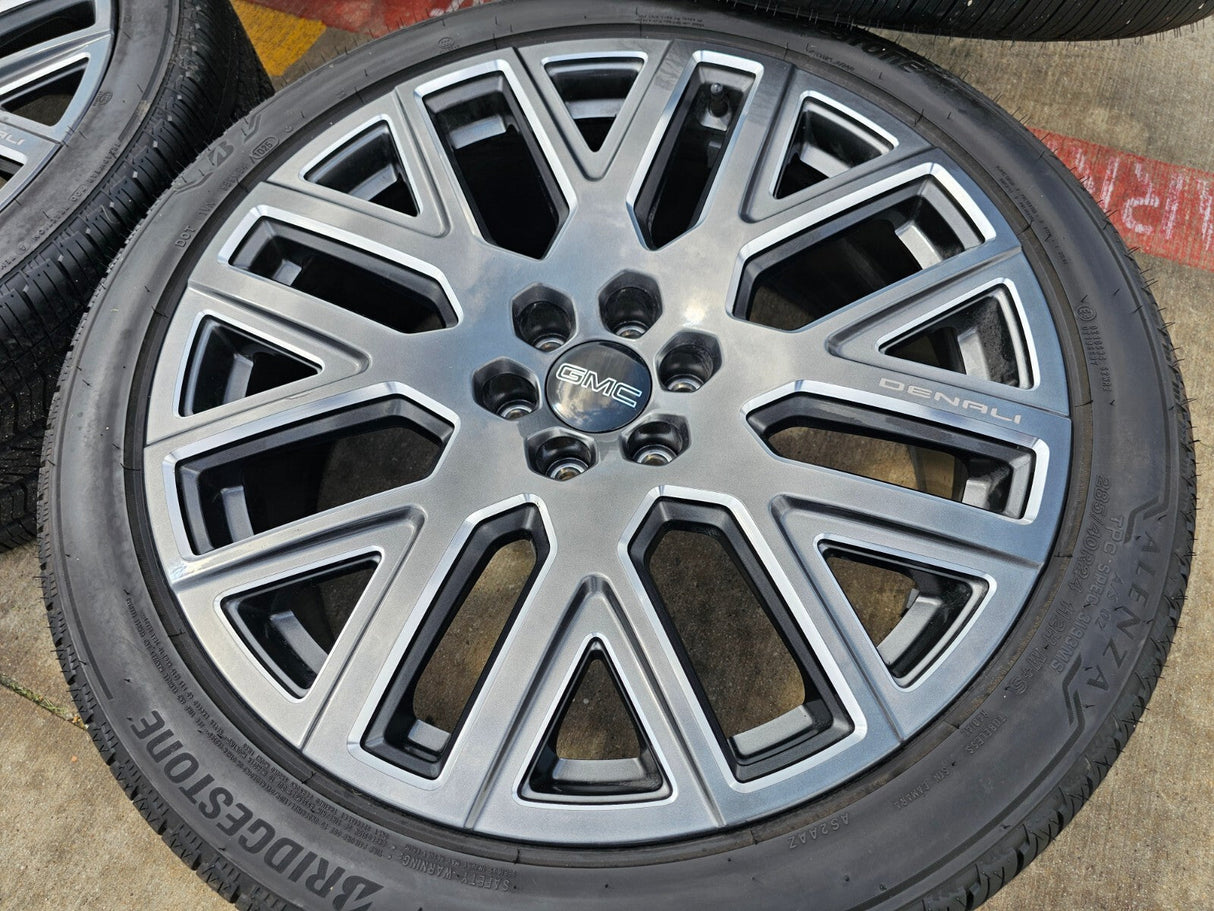 24" GMC Yukon Sierra DENALI OEM wheel rim tire 2022 2023 2024 2025 2026 NEW Texas Truck Tire