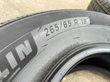 265/65/18 Michelin Primacy LTX tires F-150 Silverado 265/65r18 NEW TAKE OFFS Texas Truck Tire