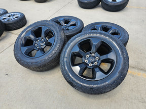 20" Ram 1500 OEM LIMITED Laramie wheels rims black 2675 2722 Texas Truck Tire