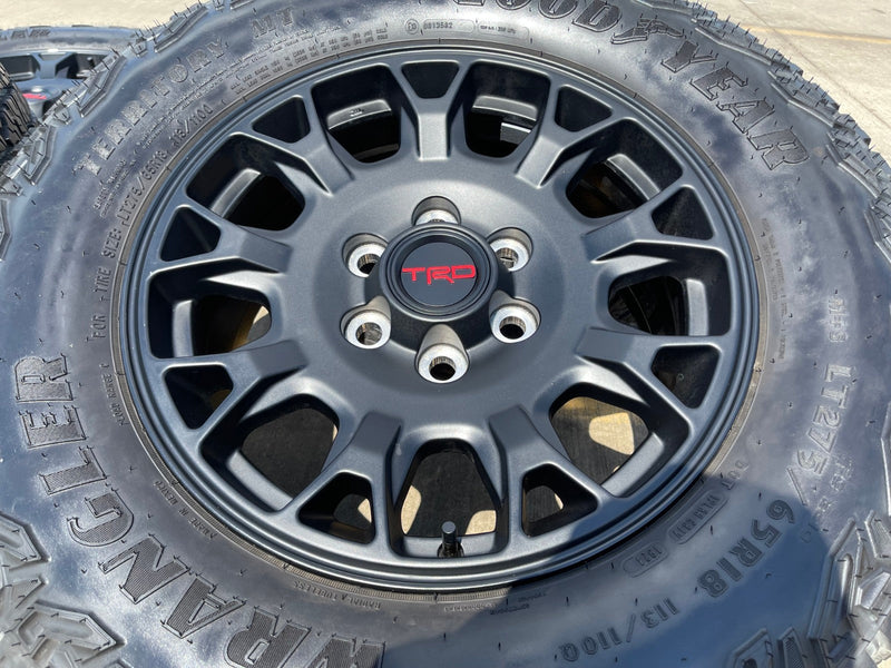 18" Toyota Tacoma 4Runner TRD Pro OEM 95973 wheels rims 2024 2025 2026 GOODYEAR Texas Truck Tire