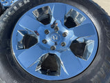 18" Ram 1500 OEM CHROME 2669 wheels rims 2021 2022 2023 2024 2025 2026 GOODYEAR Texas Truck Tire