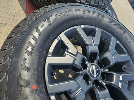 17" Nissan Frontier OEM Desert Runner 62832 wheels rims tires 2023 2024 2025 NEW Texas Truck Tire