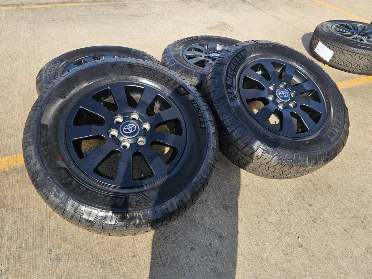 18" Toyota Land Cruiser OEM wheels rims 95952 Tundra Sequoia MICHELIN NEW Texas Truck Tire