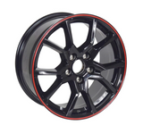 Honda Civic Wheel Rims 17x7.5 5x114.3 Type R Style  Red Lip Set of 4