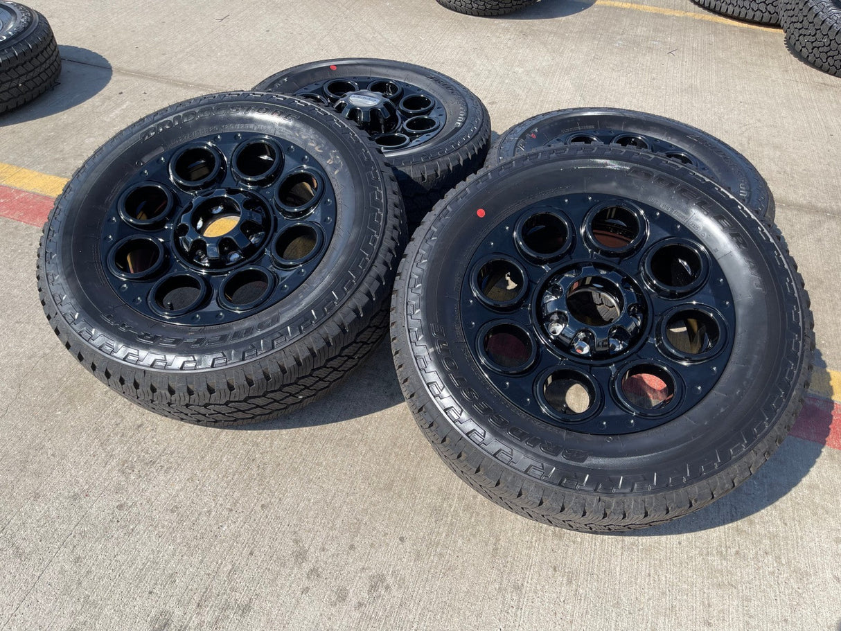 20" Ford F-250 F-350 OEM black Lariat 10299 10484 wheels rims 2024 2025 2026 NEW Texas Truck Tire