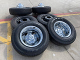 17" Dodge Ram 3500 Dually 8x200 wheels rims 2703 2704 OEM 2024 2025 2026 Texas Truck Tire