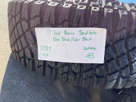 17" Ford Bronco SASQUATCH wheels rims BEADLOCK 10388 Ranger GOODYEAR M/T Texas Truck Tire