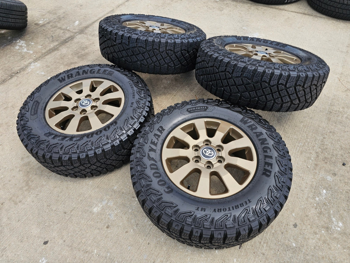 18" Toyota Land Cruiser OEM TRD wheels rims 95952 Tundra Sequoia BRONZE NEW Texas Truck Tire