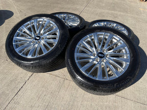 22" Cadillac Escalade Platinum OEM wheels rims tires 2024 2025 2026 NEW Texas Truck Tire