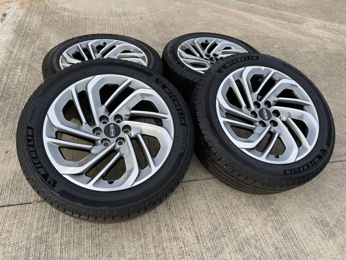 22" Lincoln Navigator OEM 94225 rims wheels BLACK LABEL 2025 2026 MICHELIN Texas Truck Tire
