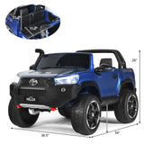 2-Seater Licensed Toyota Hilux Ride On Truck Car with Remote Control - Blue
