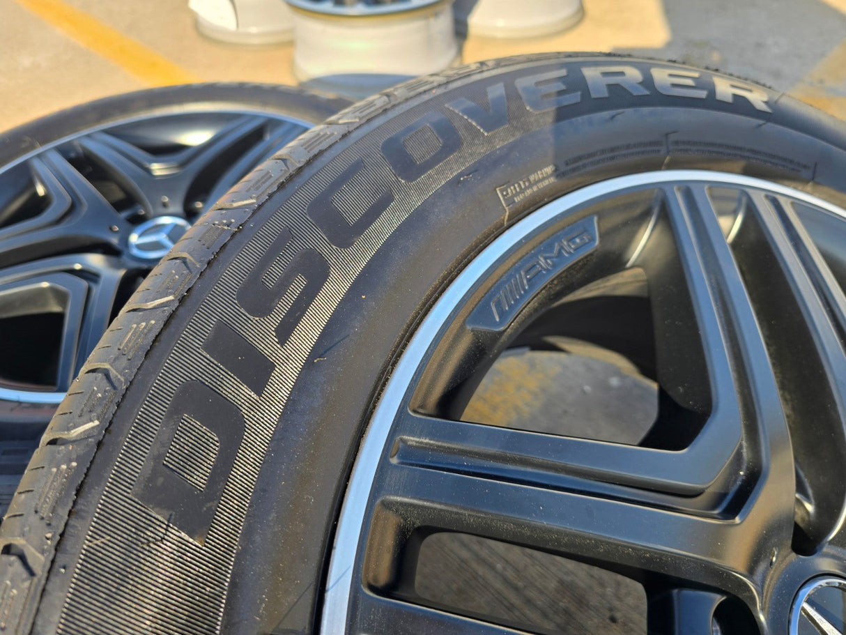 20" Mercedes G Wagon G63 AMG OEM 85326 black wheels rims tires NICE Texas Truck Tire