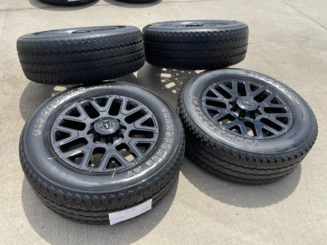 20" Dodge Ram 2500 3500 LARAMIE OEM 51649 wheels rims A/T2 2025 2026 Texas Truck Tire