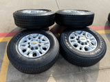 18" Chevy Silverado 2500 3500 OEM 5959 wheels rims FIRESTONE H/T2 Texas Truck Tire