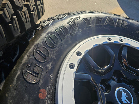 17" Ford Bronco SASQUATCH wheels rims BEADLOCK 10388 Ranger GOODYEAR M/T Texas Truck Tire
