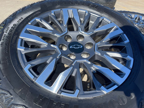 20" Chevy Silverado Z71 GMC Sierra Canyon OEM wheels rims 2025 2026 2027 NEW Texas Truck Tire