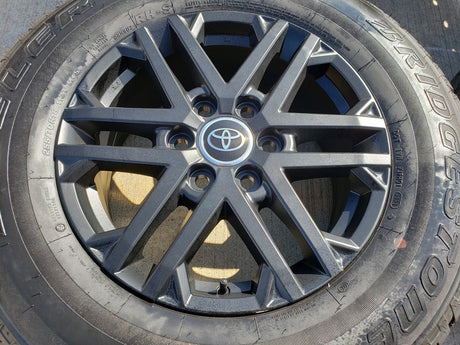 18" Toyota Tundra TRD OEM wheels rims 75281 black Sequoia LX600 2025 2026 NEW Texas Truck Tire