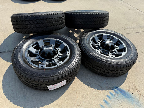 20" Ford F-250 F-350 OEM gray Lariat 10485 10296 wheels rims tires BRIDGESTONE Texas Truck Tire