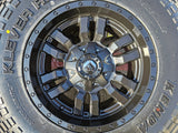 17" 17x9 Fuel Sledge D595 Jeep Wrangler wheels rims 5x114.3 5x4.5 5x5 5x127 Texas Truck Tire