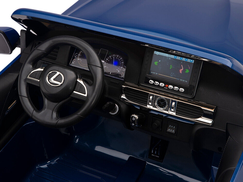 Blue 24V Power Lexus 570 Kids Electric Ride-on SUV with 4x4 Capability and EVA Rubber Tires