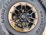 18" Dodge Ram 1500 TRX Beadlock OEM bronze RHO wheels rims 2735 tires 35" NEW Texas Truck Tire