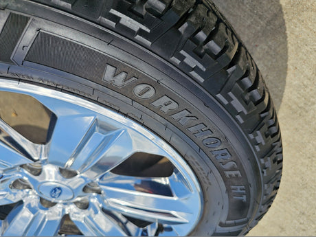 20" Ford F-150 Expedition OEM Lariat rims wheels 10171 tires CHROME NICE SET Texas Truck Tire