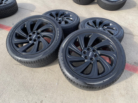 22" Lincoln Navigator OEM rims wheels Black Label 10497 NEW Texas Truck Tire