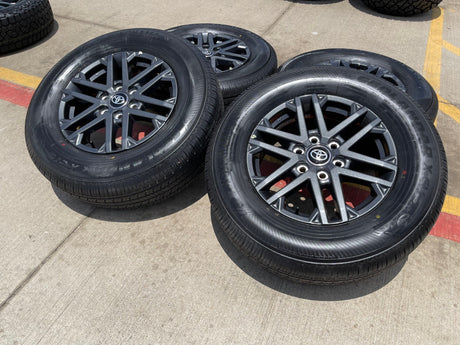 18" Toyota Tundra TRD OEM wheels rims 75281 Sequoia LX600 2025 2026 NEW Texas Truck Tire