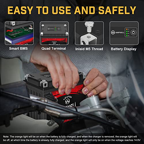 YTX14-BS 12V 8Ah Lithium Powersport ATV Motorcycle Battery with 480A CCA