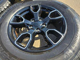 18" Jeep Wrangler SMOKY MOUNTAIN Black OEM 9198 wheels rims tires Texas Truck Tire