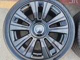 21" Rolls Royce Wraith Ghost Dawn OEM black wheels rims 5x120 tires Texas Truck Tire