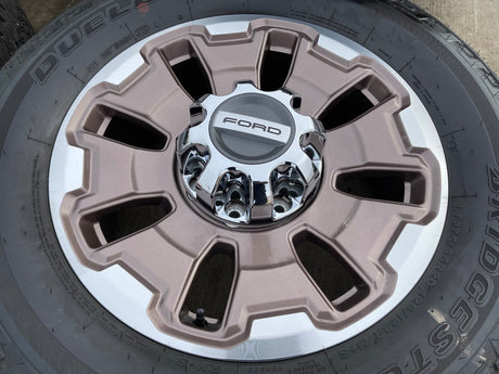 20" Ford F-250 F-350 OEM 10487 LIMITED KING RANCH tan wheels rims 2025 2026 NEW Texas Truck Tire