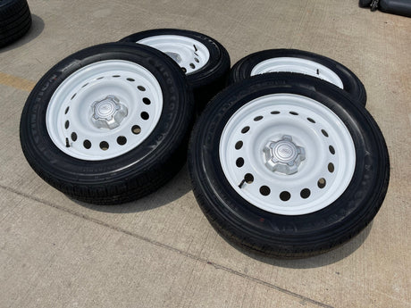 17" Ford Maverick Bronco Sport WHITE rims wheels 10415 OEM NEW Texas Truck Tire