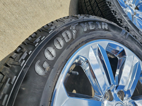 20" Ford F-150 Expedition OEM Lariat rims wheels 10171 CHROME NICE SET Texas Truck Tire