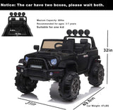 12V Electric Ride-On Pickup Truck for Kids with 3 Speeds and Remote Control