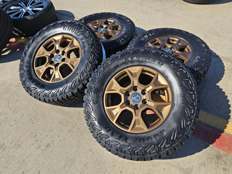 18" Lexus GX550 OEM 10544 wheels rims BRONZE Toyota Land Cruiser Tundra NEW Texas Truck Tire