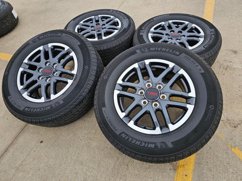 18" Toyota Tacoma TRD OEM wheels rims 10641 4Runner 2024 2025 2026 MICHELIN NEW Texas Truck Tire