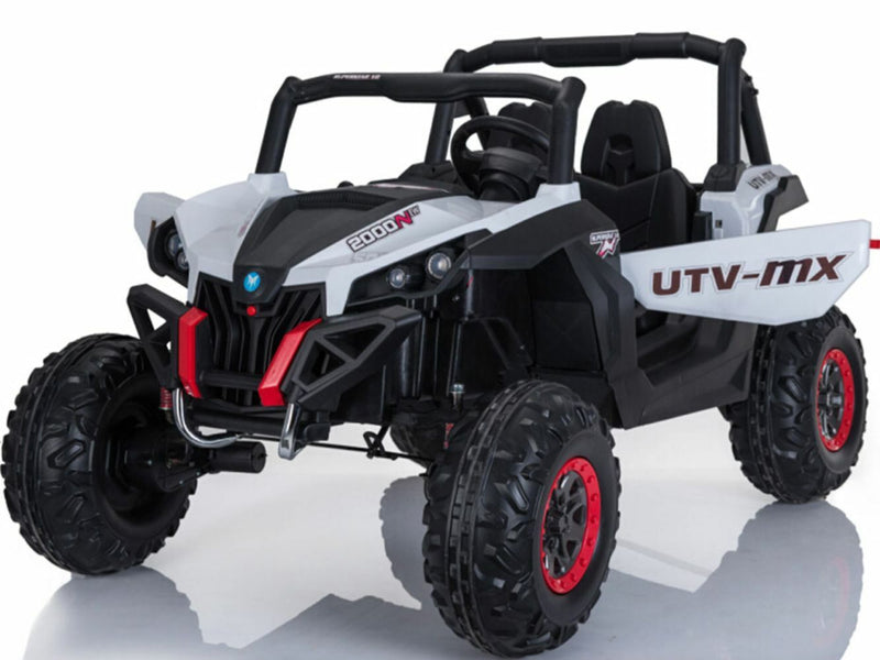 12V Kids Ride-On Toy Electric Car - Mini Moto UTV 4x4 - Black, Blue, White, Red, Pink