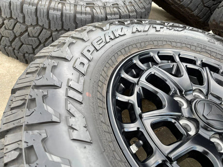 18" Toyota Tundra TSS T FORCE TRD OEM black wheels rims Sequoia 2025 NEW 35" Texas Truck Tire