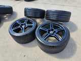 19" + 20" Chevy Corvette C8 OEM 14007 14008 wheels rims 2023 2024 2025 2026 NEW Texas Truck Tire
