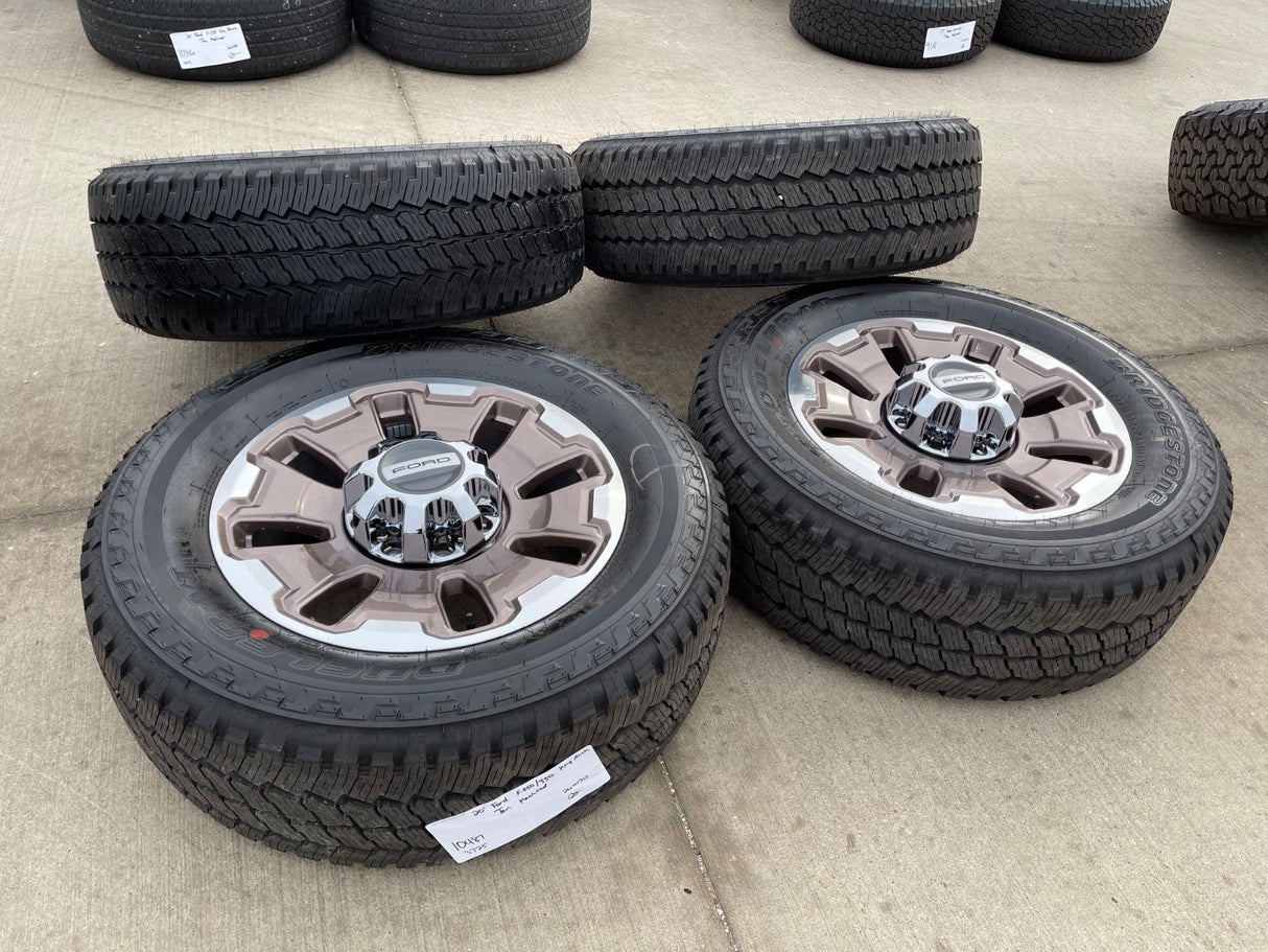20" Ford F-250 F-350 OEM 10487 LIMITED KING RANCH tan wheels rims 2025 2026 NEW Texas Truck Tire