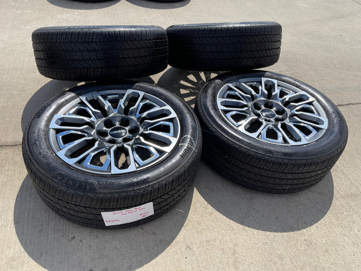 22" GMC Yukon Chevy Tahoe Escalade OEM 95486 wheels rims 2023 2024 2025 2026 Texas Truck Tire