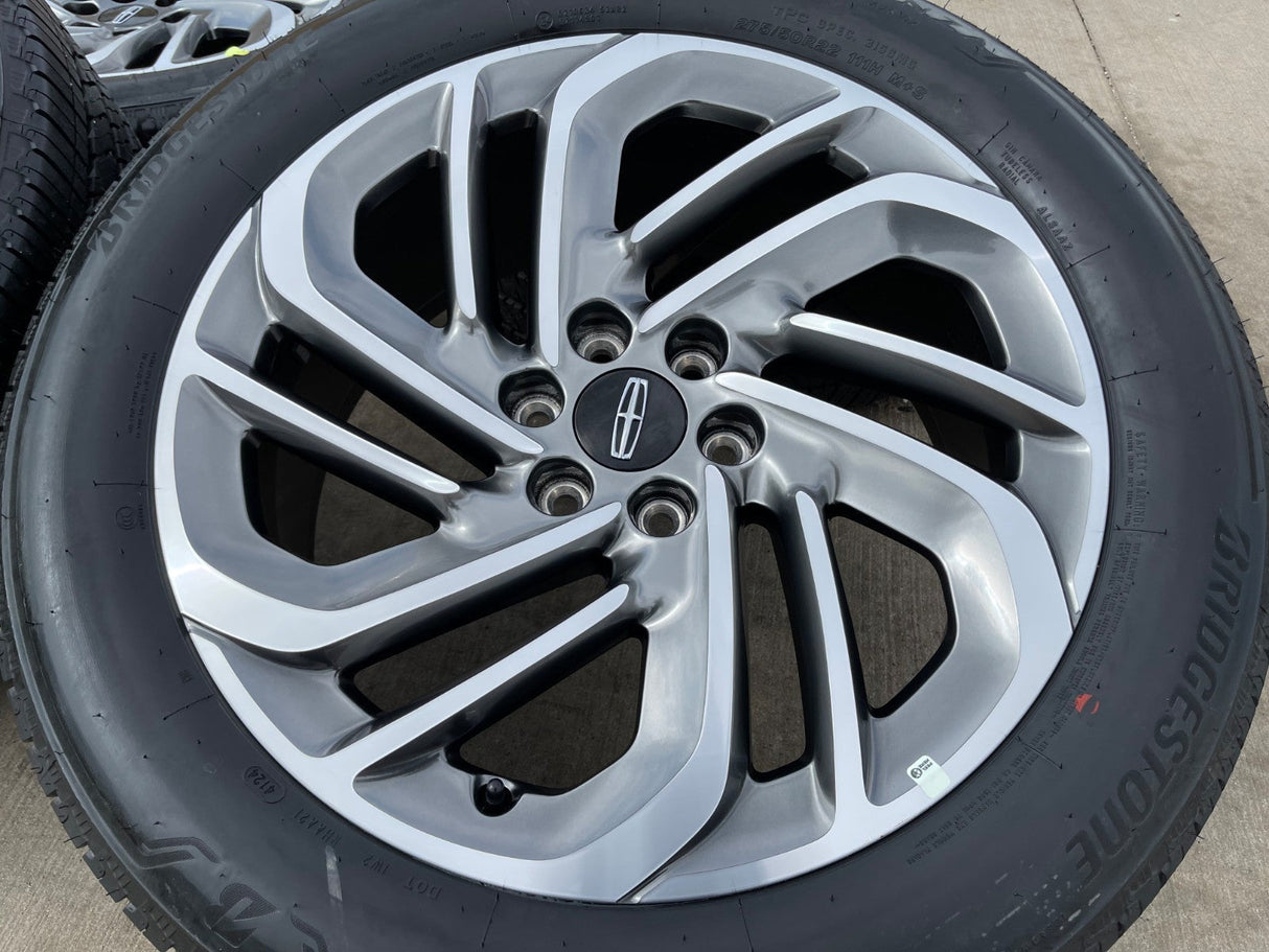 22" Lincoln Navigator OEM 94225 rims wheels BLACK LABEL BRIDGESTONE NEW Texas Truck Tire