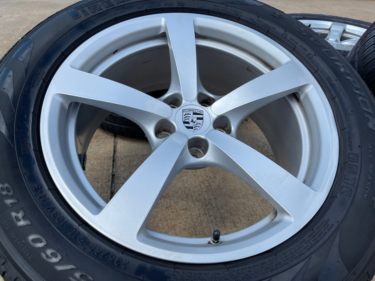 18" Porsche Macan OEM silver wheels rims 67519 67521 2020 2021 2022 2023 2024 Texas Truck Tire